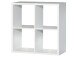 Regal >Wellington< in Weiß - 72.7x72.8x32.9cm (BxHxT)
