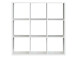 Regal >Wellington< in Weiß - 107.2x107.3x32.9cm (BxHxT)