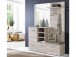 Kompaktgarderobe >Chevy< in Sandeiche Nachbildung - 155.2x200x41.6cm (BxHxT)