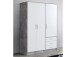 Kleiderschrank >Babbette< in Betonoptik - 144.6x200x60cm (BxHxT)