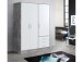 Kleiderschrank >Babbette< in Betonoptik - 144.6x200x60cm (BxHxT)
