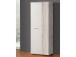 Schuhschrank >Balu< in Sandeiche Weiß - 68,9x179,1x34,8cm (BxHxT)
