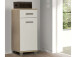 Unterschrank >Aggi< in Sonoma-Eiche aus Metall - 40.2x90.8x34.8cm (BxHxT)