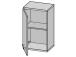 Hängeschrank >Aggi< in Sonoma-Eiche aus Metall - 40.2x68.8x29cm (BxHxT)
