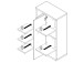 Midischrank >Arta< in Bianco Eiche Nachbildung - 62.8x108.4x34 (BxHxT)