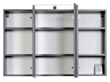 Spiegelschrank >Graphit< in Graphitgrau -...