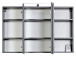 Spiegelschrank >Graphit< in Graphitgrau - 100x64x20cm (BxHxT)