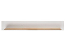 Wandboard >Briana< in New White aus MDF - 155x24x21cm (BxHxT)