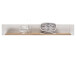 Wandboard >Briana< in New White aus MDF - 155x24x21cm (BxHxT)