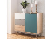 Kommode >Visby< in Sonoma-Eiche - 103x87x40cm (BxHxT)