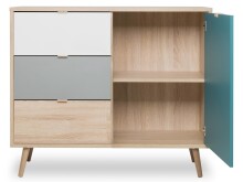 Kommode >Visby< in Sonoma-Eiche - 103x87x40cm (BxHxT)