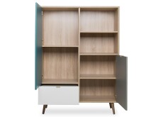 Highboard >Visby< in Sonoma-Eiche - 103x138x40cm (BxHxT)