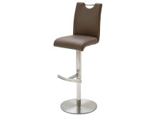 Barhocker >Amiens I< aus Edelstahl - 42x91x51cm...