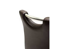 Barhocker >Amiens I< in Schwarz aus Edelstahl - 42x91x51cm (BxHxT)