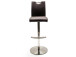 Barhocker >Amiens I< in Schwarz aus Edelstahl - 42x91x51cm (BxHxT)
