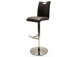 Barhocker >Amiens I< in Schwarz aus Edelstahl - 42x91x51cm (BxHxT)
