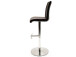 Barhocker >Amiens I< in Schwarz aus Edelstahl - 42x91x51cm (BxHxT)