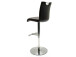 Barhocker >Amiens I< in Schwarz aus Edelstahl - 42x91x51cm (BxHxT)