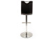 Barhocker >Amiens I< in Schwarz aus Edelstahl - 42x91x51cm (BxHxT)