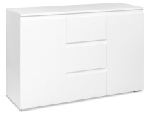 Kommode >Ravenna< in Weiß/Matt - 120x80x40cm...