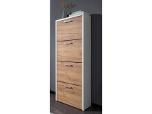 Schuhkipper >Filton II< in Weiß - 61x152x25cm (BxHxT)
