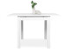 Esstisch >Crawley< in Weiß - 120x76,5x80cm (BxHxT)