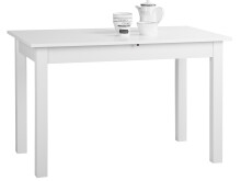 Esstisch >Crawley< in Weiß - 160x76,5x70cm (BxHxT)