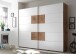 Schwebetürenschrank >Constantin< in Wildeiche / Weiß - 270x225x60cm (BxHxT)