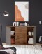 Sideboard >Constantin< in Wildeiche / Basaltgrau - 150x90x38cm (BxHxT)