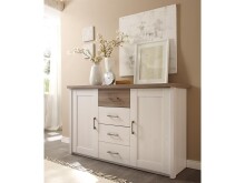 Sideboard >Lebbie< in Pinie Weiß -...