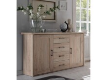 Sideboard >Lebbie< in San Remo Eiche - 150x91x42cm...