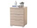 Nachtkommode >Nelli< in Sonoma-Eiche - 46x61x42cm (BxHxT)