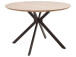 Esstisch >Tyrus< in Wildeiche aus MDF - 120x76x120cm (BxHxT)