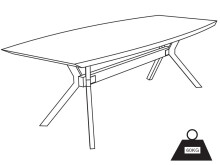 Esstisch >Shayna< in Schwarz/matt aus MDF - 160x76x90cm (BxHxT)