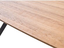 Esstisch >Shayna< in Schwarz/matt aus MDF - 160x76x90cm (BxHxT)