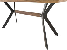 Esstisch >Shayna< in Schwarz/matt aus MDF - 160x76x90cm (BxHxT)