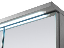 Spiegelschrank >Kirkja< in Titan - 100x68x22,5cm (BxHxT)