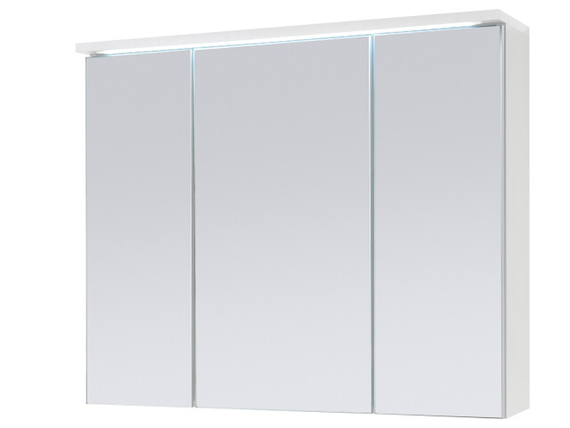 Spiegelschrank >Kirkja< in Weiß - 80x68x22,5cm (BxHxT)