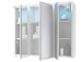 Spiegelschrank >Kirkja< in Weiß - 80x68x22,5cm (BxHxT)