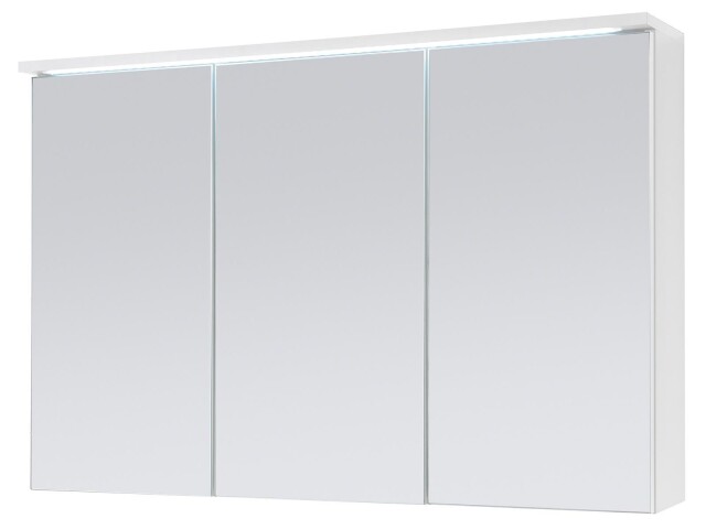 Spiegelschrank >Kirkja< in Weiß - 100x68x22,5cm (BxHxT)