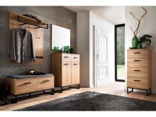 Wandspiegel >Torrent< in Grandson Oak Nachbildung - 81x70x2cm (BxHxT)