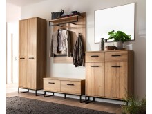 Wandspiegel >Torrent< in Grandson Oak Nachbildung - 81x70x2cm (BxHxT)