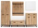 Garderoben-Set >Torrent< in Grandson Oak Nachbildung - 267x196x38cm (BxHxT)