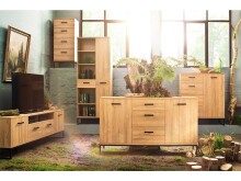 Sideboard >Torrent< in Grandson Oak Nachbildung - 151x88x44cm (BxHxT)