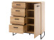Kommode >Torrent< in Grandson Oak Nachbildung - 101x116x44cm (BxHxT)