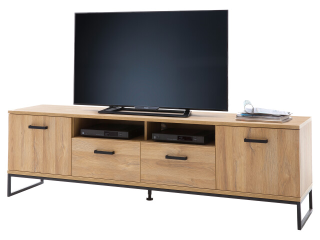 TV-Board >Torrent< in Grandson Oak Nachbildung - 201x60x44cm (BxHxT)