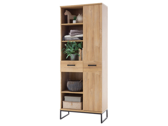 Schränke >Torrent< in Grandson Oak Nachbildung - 76x196x38cm (BxHxT)