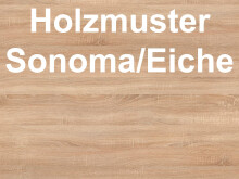 Büro-Set >Hamburg II< in Sonoma-Eiche aus Metall