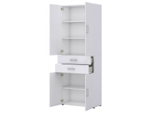Büro-Set >Hamburg III< in Weiß aus Metall - 212,5cm (H)