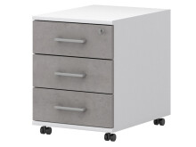 Büro-Set >Hamburg IV< in Weiß aus Metall